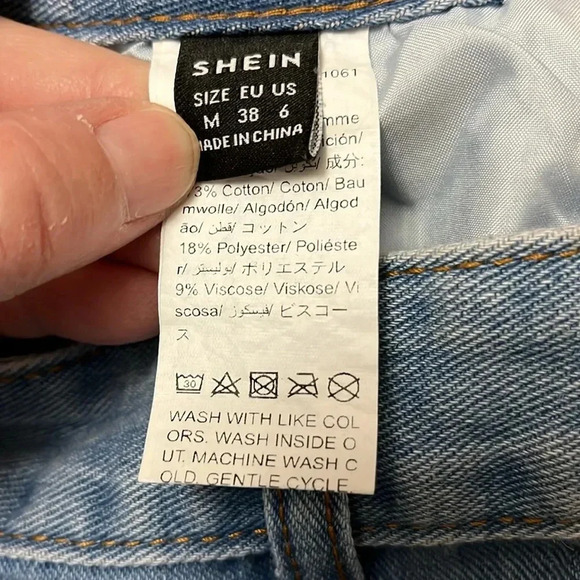 Shein Boyfriend Jeans Size 6 - Picture 4 of 4